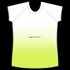 womens athletic raglan cut sleeve shirt gradient Thumbnail