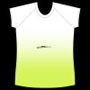 womens athletic raglan cut sleeve shirt gradient Thumbnail