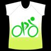womens athletic raglan cut sleeve shirt gradient Thumbnail
