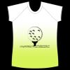 womens athletic raglan cut sleeve shirt gradient Thumbnail