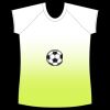 womens athletic raglan cut sleeve shirt gradient Thumbnail