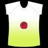 womens athletic raglan cut sleeve shirt gradient Thumbnail