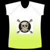 womens athletic raglan cut sleeve shirt gradient Thumbnail