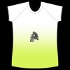 womens athletic raglan cut sleeve shirt gradient Thumbnail