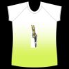 womens athletic raglan cut sleeve shirt gradient Thumbnail