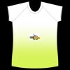 womens athletic raglan cut sleeve shirt gradient Thumbnail