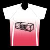 mens athletic raglan short sleeve shirt  gradient Thumbnail