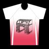 mens athletic raglan short sleeve shirt  gradient Thumbnail